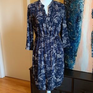 Ultra soft blue and white sun dress